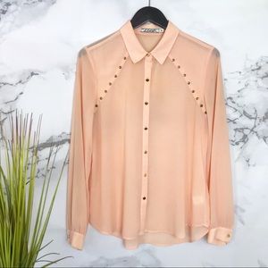 Chloe K long sleeve button down blouse